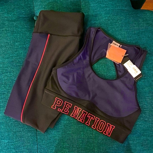 NWT set! P.E. Nation workout set sports bra and leggings - Picture 6 of 8